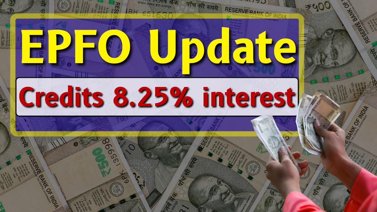 EPFO credits 8.25% interest